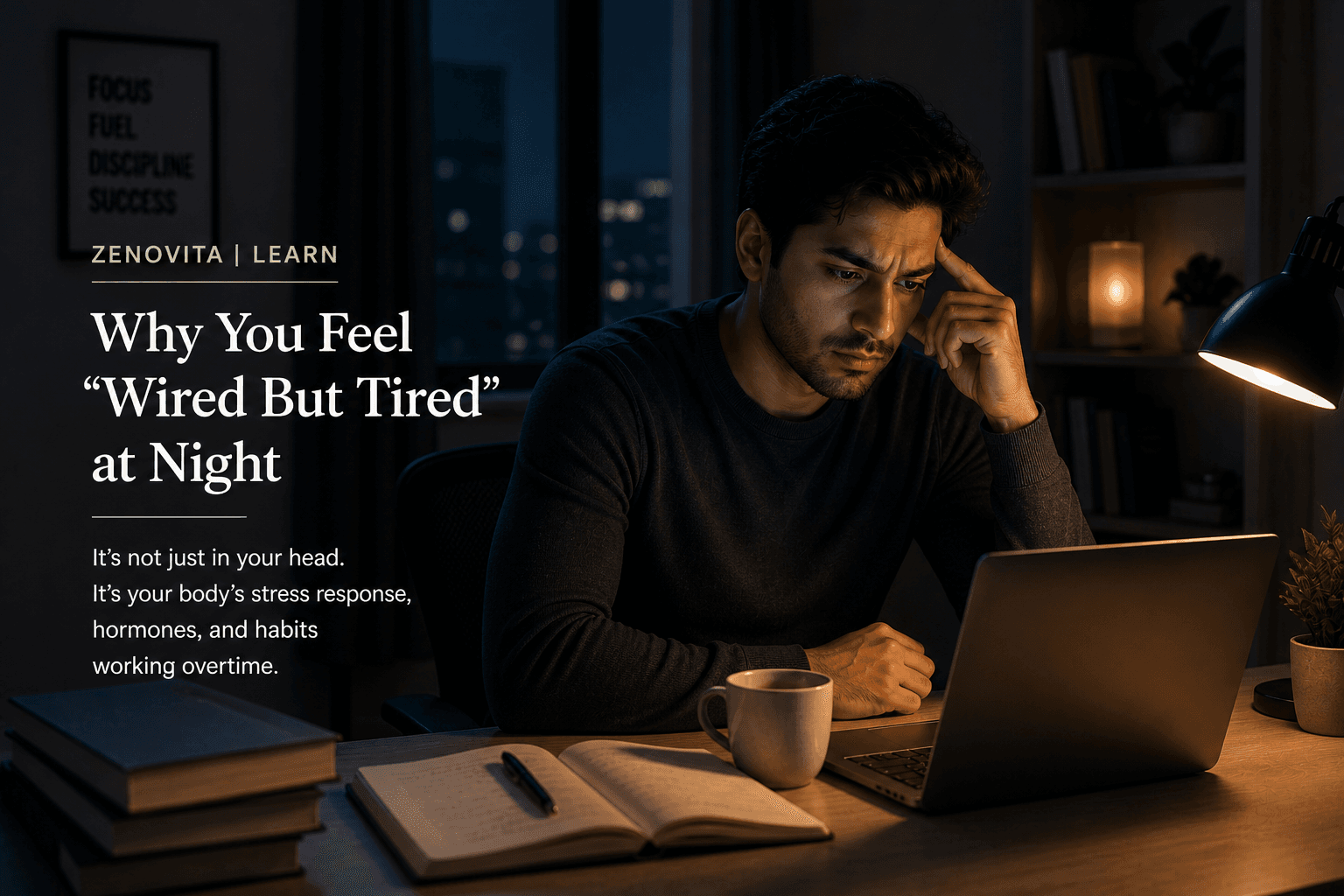 Why You Feel “Wired But Tired” at Night